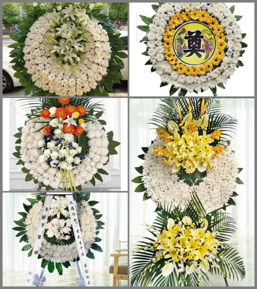 安徽池州市东至县龙泉镇古楼村花圈速递